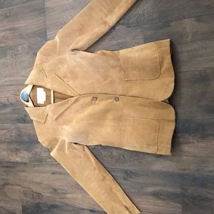 Suede Leather Blazer